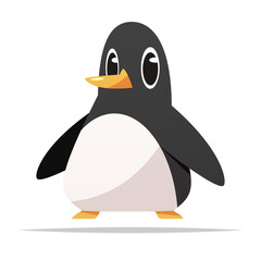 Cartoon penguin vector isolated illustration