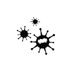 Coronavirus icon in trendy simple style isolated on white background. Symbol for your web site design, logo, app, UI. Vector illustration, EPS