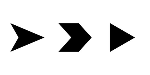 Set of Vector Arrows Isolated on White Background