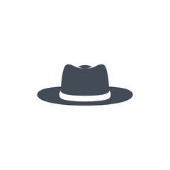 Hat logo design vector illustration, Creative Hat logo design concept template, symbols icons