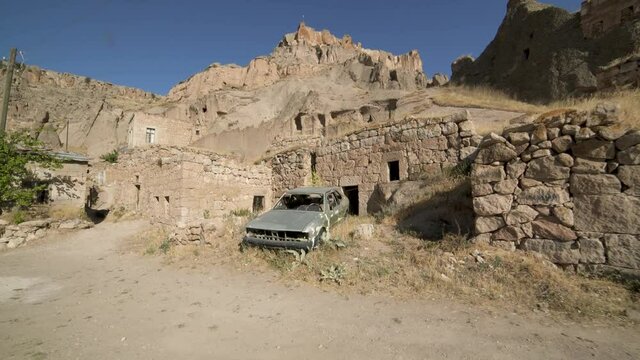 A dilapidated neighborhood abandoned after a war.Ruin worn unspoiled poverty poor destitute indigent penurious real terror terrorism military Iraq Somalia Afghanistan Baghdad Kirkuk Sulaymaniyah Mosul
