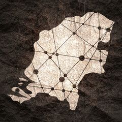 Map of Netherlands. Concept of travel and geography.