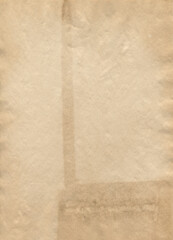 Painted coffee paper texture. Scan 800dip. Can be used for placing illustrations, text, design. 