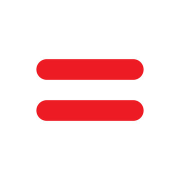 Red Equal Icon