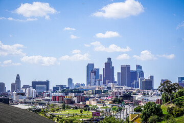 Obraz premium downtown los angeles city