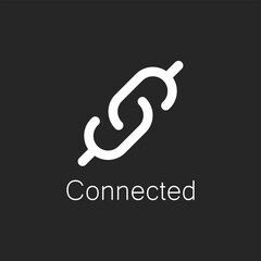 Connected Logo Icon Vector