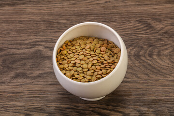 Vegan cuisine - Dry lentil heap