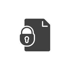 Privacy document file vector icon