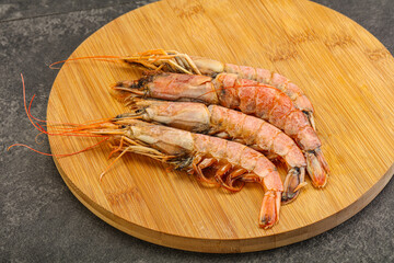 Tasty big Langoustine over the board