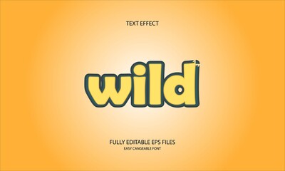 wild style editable text effect