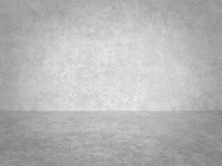 empty gray interior with concrete wall