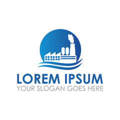 factory industry vector , industrial logo