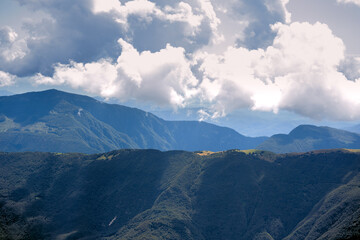 Mountains and clouds