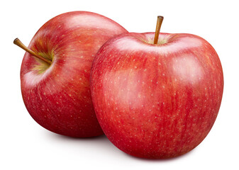 Red apple isolated with clipping path