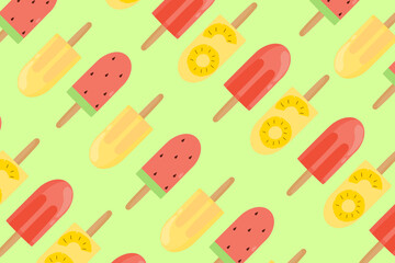 Ice Lolly Pattern Vector