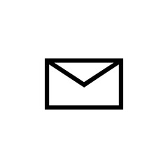 Message envelope line art icon for apps and websites