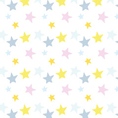 Seamless pattern with stars.Design template for wallpaper,fabric,wrapping,textile