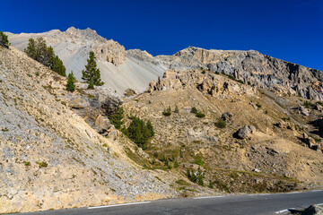 The Deserted Casse and the Izoard Pass in the french Alps, France.