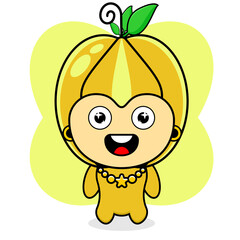 cartoon character illustration
star fruit mascot