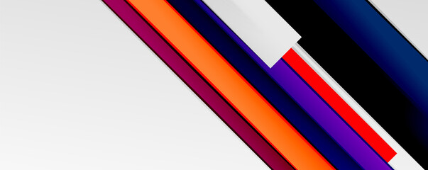 Multicolored lines background. Design template for business or technology presentations, internet posters or web brochure covers