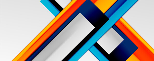 Color abstract lines trendy geometric background for business or technology presentation, internet poster or web brochure cover, wallpaper