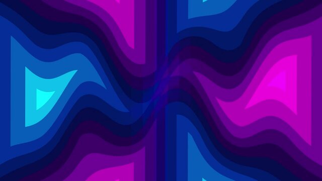 4K Seamless loop Bright modern abstract retro background with multicolored simple moving geometric shapes . Seamless loop