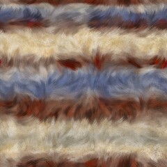 Seamless faux digital paint stroke striped pattern print. High quality illustration. Procedural painting with realistic brush strokes in bright trendy color. Abstract art for surface design and print.