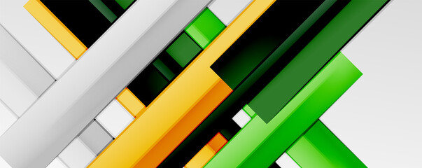Multicolored lines background. Design template for business or technology presentations, internet posters or web brochure covers