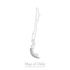 Vector map of Chile with trendy triangles design polygonal abstract. Vector illustration eps 10