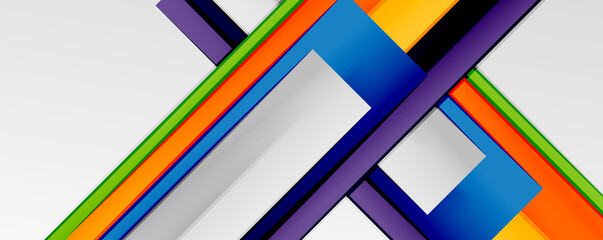 Color abstract lines trendy geometric background for business or technology presentation, internet poster or web brochure cover, wallpaper