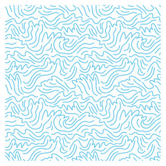 Seamless pattern of blue waves. Design for backdrops with sea, rivers or water texture.