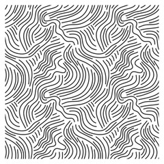 Seamless pattern of mono ink waves. 
