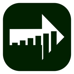 Stock market icon isolated on white background