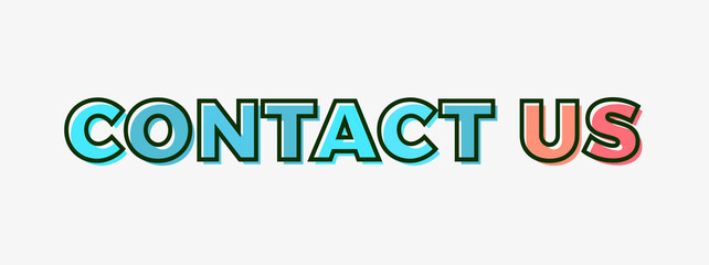 Contact Us Isolated Advertising Vector