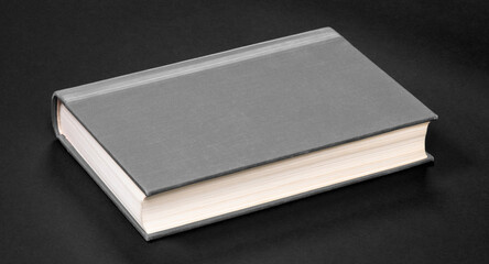 Old large hardback book isolated