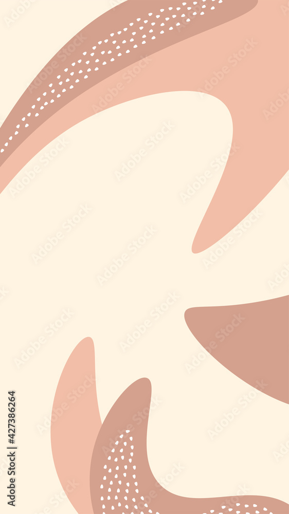 Poster liquid shape story template. mobile vertical abstract banner.