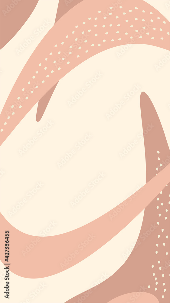 Poster liquid shape story template. mobile vertical abstract banner.