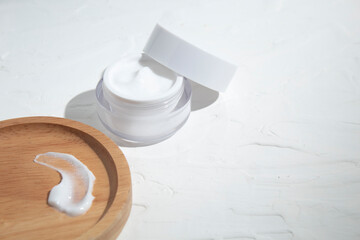 mockup of beauty fashion cosmetic makeup bottle lotion product with skincare healthcare concept on background