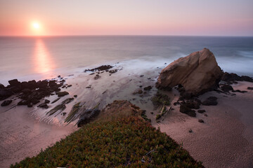 Praia do Penedo Do Guincho during sunset