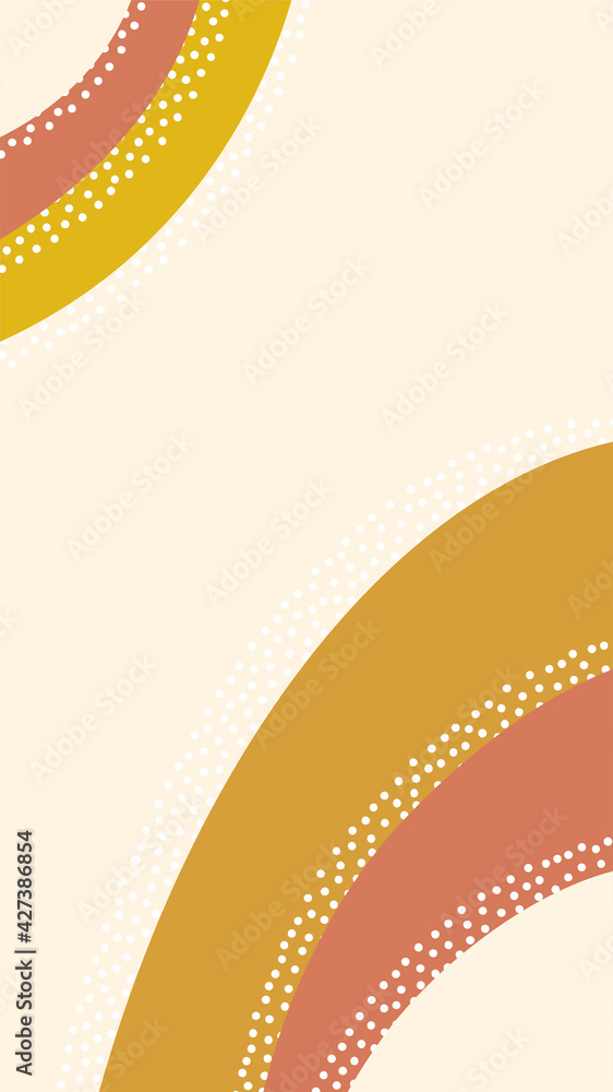 Poster liquid shape story template. mobile vertical abstract banner.