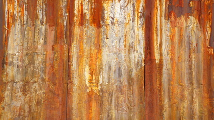 Background in the form of a rusty metal sheet