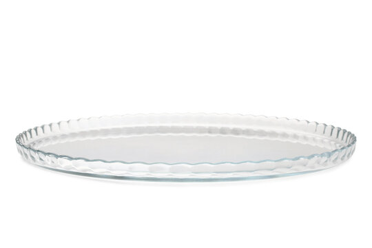Round glass dish