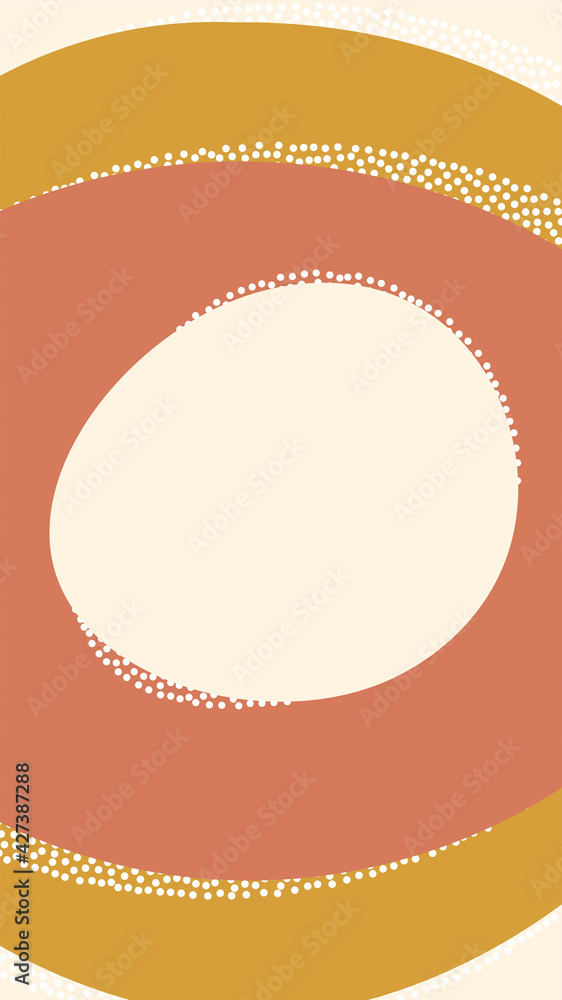 Poster liquid shape story template. mobile vertical abstract banner.