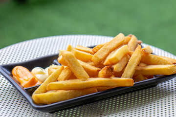 french fries on a plate