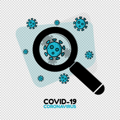 Corona Virus Research Vaccine Concept - Vector Illustration Isolated On Transparent Background