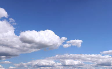 Clouds in the sky as pattern background