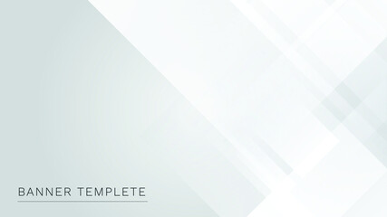 White abstract modern flat banner background for poster, flyer, web, ppt,