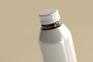 Aluminum Beverage Bottle 3D Rendering