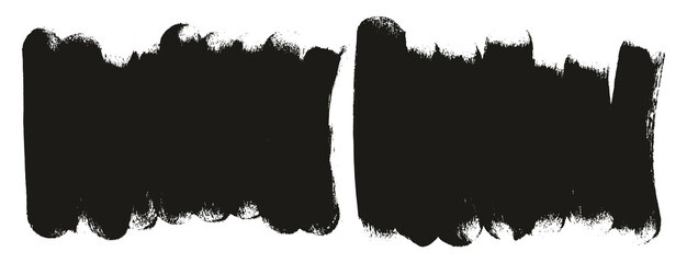 Round Sponge Thick Artist Brush Long Background High Detail Abstract Vector Background Set 