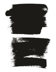 Round Sponge Thick Artist Brush Long Background High Detail Abstract Vector Background Set 